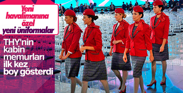 THY'nin yeni kıyafetleri yeni havalimanında