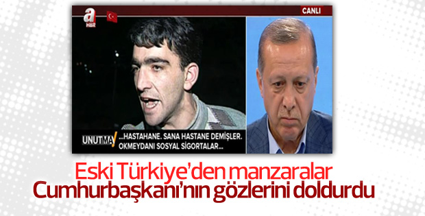 Cumhurbaşkanı'nın gözlerinin dolduğu anlar