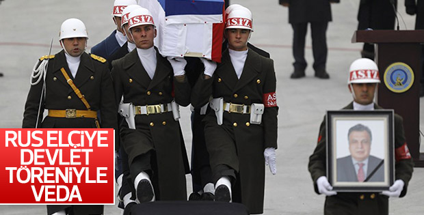 Rus büyükelçiye veda