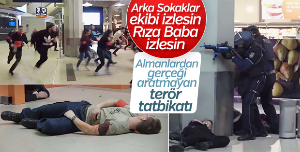 Almanya'da gerçekçi terör tatbikatı