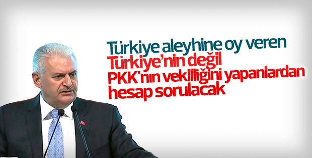 Başbakan'dan oy veren HDP'li vekillere tepki