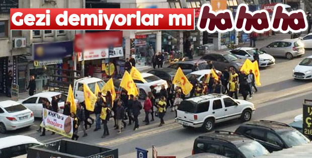 Kartal'da referandum protestosu