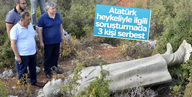 Heykel soruşturmasında 3 belediye çalışanı serbest
