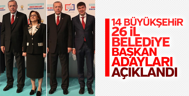 AK Parti'nin belediye baÅkan adaylarÄ±