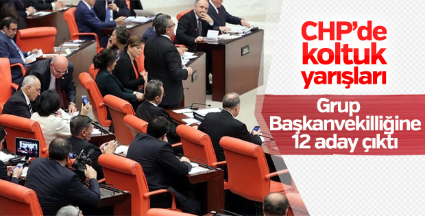 CHP'de Grup Başkanvekilliği için 12 isim