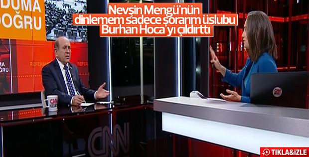 Burhan Kuzu'dan Nevşin Mengü'ye sert tepki