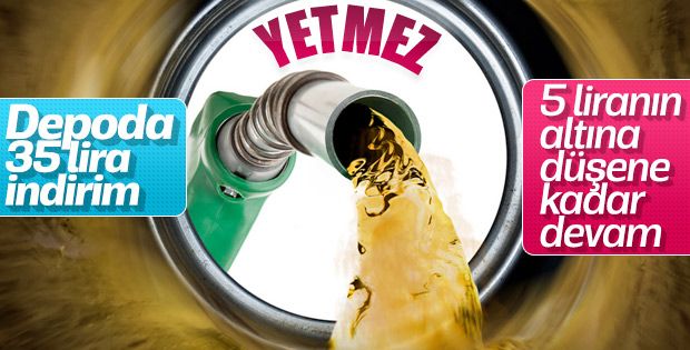 Benzine indirimler sürüyor