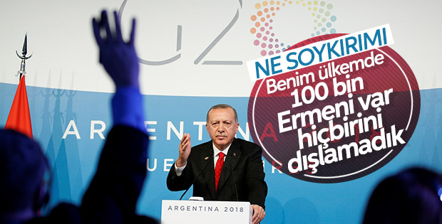 Başkan Erdoğan'a sözde soykırım iddiaları soruldu