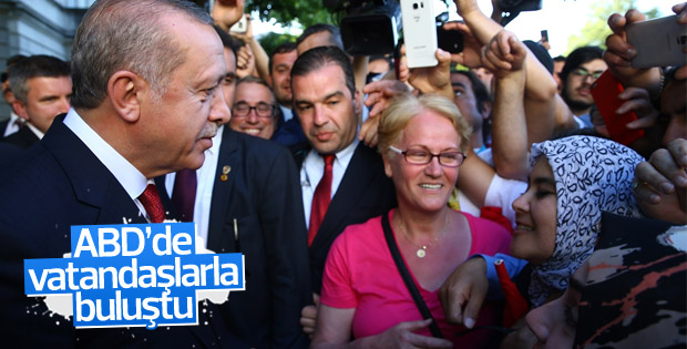 ABD'de Cumhurbaşkanı Erdoğan'a sevgi seli