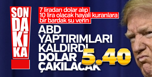 ABD iki bakana yaptırımı kaldırdı
