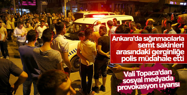 Ankara’da Suriyeli sığınmacılarla Türk vatandaşları arasında kavga Ankara’da Suriyeli sığınmacılarla Türk vatandaşları arasında kavga