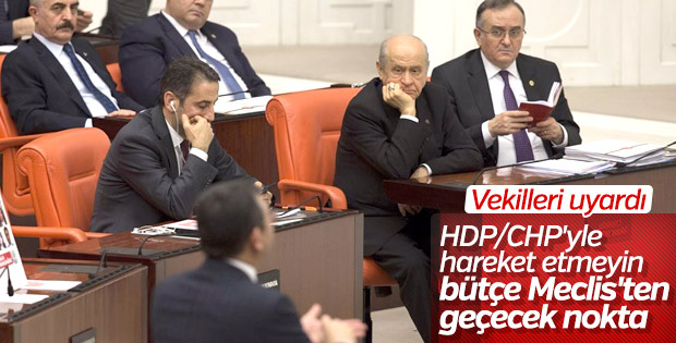 Bahçeli'den vekillere bütçe talimatı