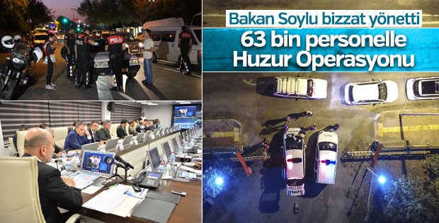 Türkiye genelinde 7'nci huzur operasyonu düzenlendi