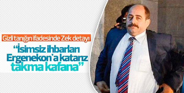 Gizli tanıktan Zekeriya Öz detayı