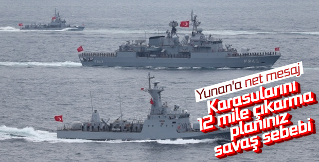 Yunanistan’a 12 mil uyarısı