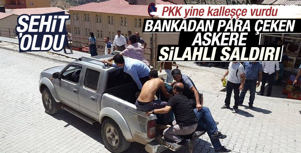 Hakkari'de saldırıya uğrayan asker şehit oldu