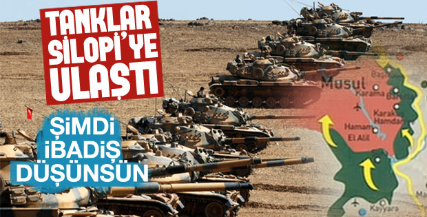 Askeri araçlar Silopi'ye ulaştı