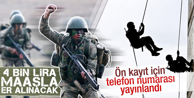 Sözleşmeli erlere 4 bin liraya kadar maaş verilecek