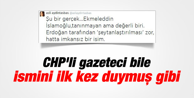 Ekmeleddin İhsanoğlu ismi Aydıntaşbaş'ı da şaşırttı