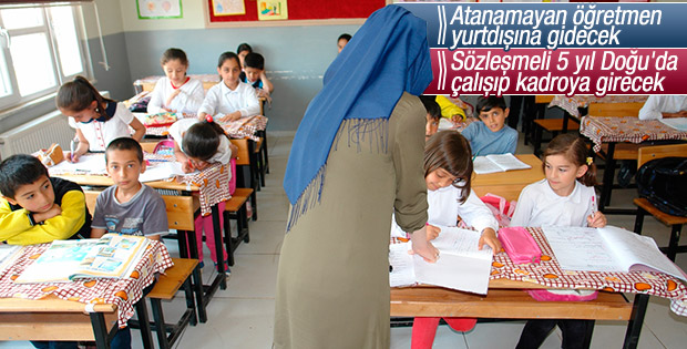 Doğu'da 5 yıl görev yapan öğretmene kadro fırsatı