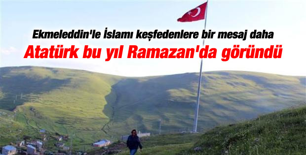 Karadağ'daki Atatürk silüeti Ramazan'da ortaya çıktı
