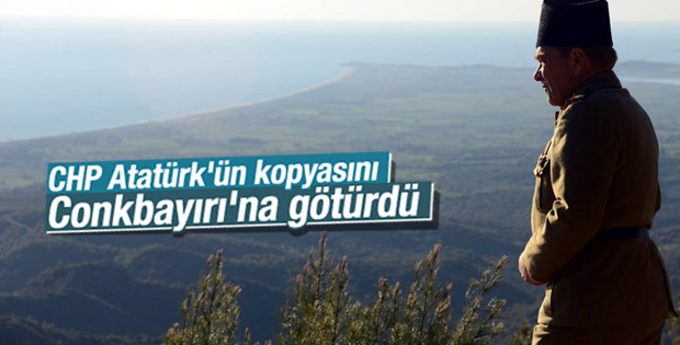Atatürk'ün benzeri Gelibolu Yarımadası'nda