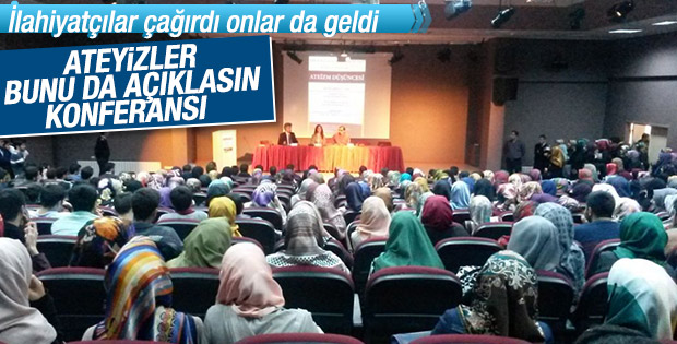 Ateistler ilahiyat fakültesindeki konferansa katıldı