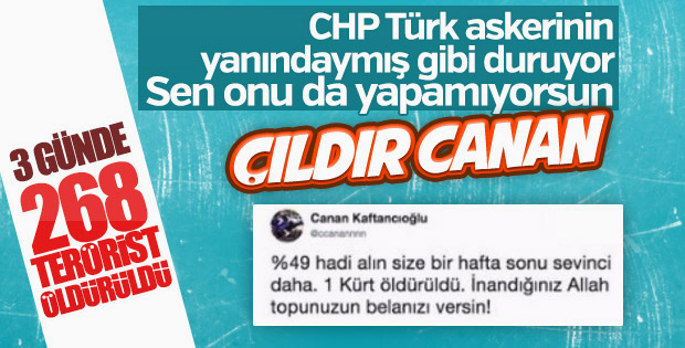 TSK Afrin'de PKK'yı vuruyor, Canan Kaftancıoğlu susuyor