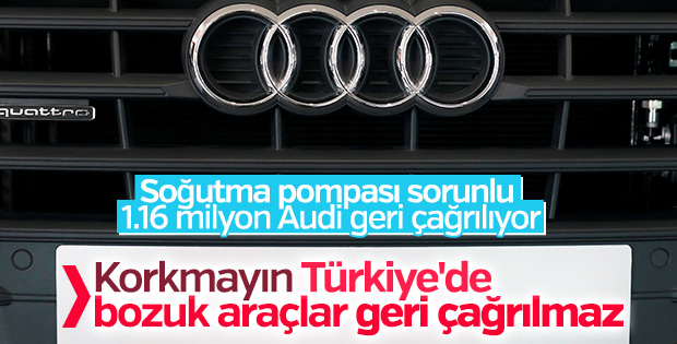 Audi 1.16 milyon aracı geri çağırıyor