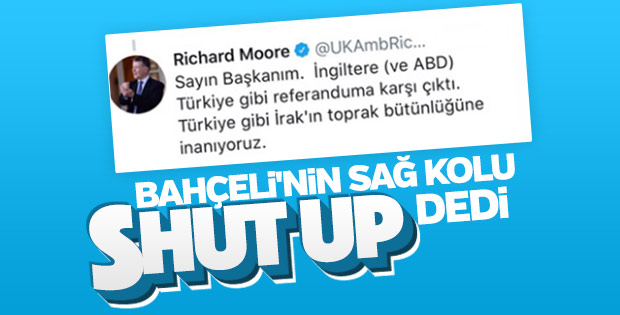 Bahçeli'nin yardımcısı İngiliz elçiyle Twitter'da atıştı