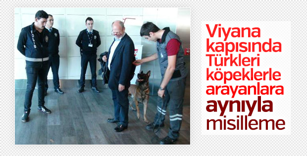 Avusturya yolcularına köpekli arama