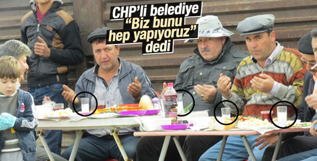 Aydın müftüsü alkol masasında duaya tepki gösterdi