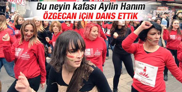 CHP'li Aylin Nazlıaka Özgecan için dans etti