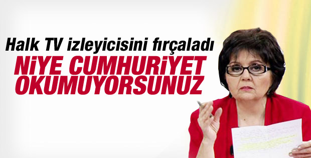 Ayşenur Arslan Halk TV izleyicilerine kızdı