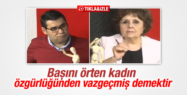 Halk TV'de türban tartışması