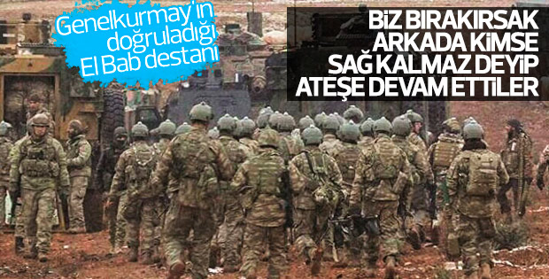 Türk askerleri El Bab'da destan yazdı