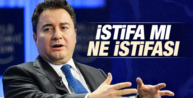Ali Babacan istifa etti iddialarına yalanlama