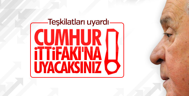 Bahçeli, Cumhur İttifakı'nda güven tazeledi