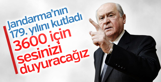 Devlet Bahçeli'den Jandarma Teşkilatına kutlama mesajı