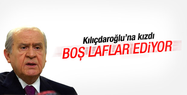 Devlet Bahçeli: Kılıçdaroğlu boş laflar ediyor