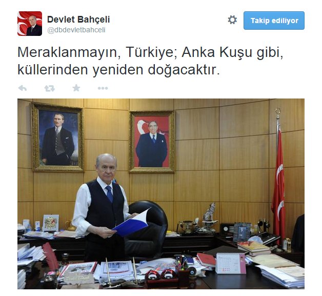 Bahçeli'den Twitter'ı sallayan mesaj dolu foto! - Resim: 0