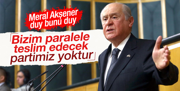 Bahçeli'nin grup toplantısı konuşması