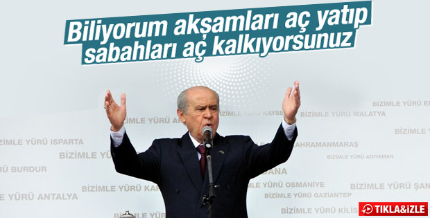 Devlet Bahçeli'nin Bursa mitingi