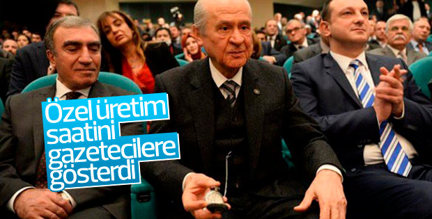 Bahçeli'nin köstekli saat koleksiyonunun yeni parçası