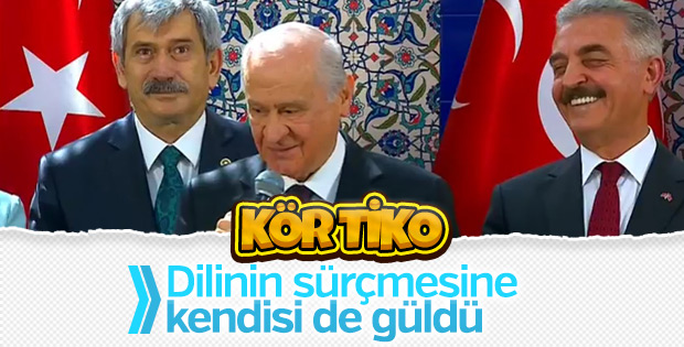 Bahçeli'nin Kör Niko demekte zorlandığı anlar