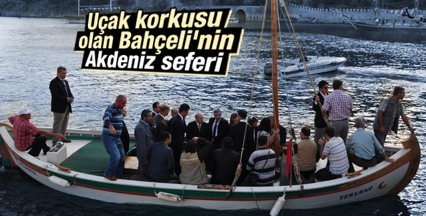Bahçeli Alanya'da saltanat kayığına bindi