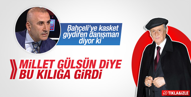 Bahçeli'ye kasket giydiren danışman konuştu