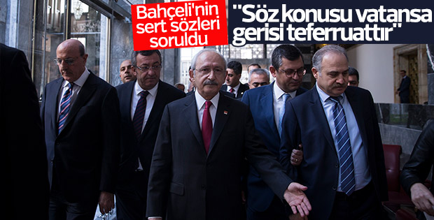 Kılıçdaroğlu'na Bahçeli'nin sözleri soruldu