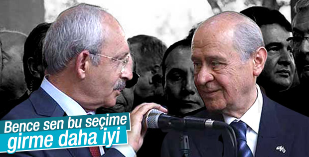 Kılıçdaroğlu'ndan Bahçeli'ye: Seçime girme o zaman
