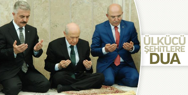 Devlet Bahçeli Ülkücü şehitler için dua etti